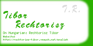 tibor rechtorisz business card